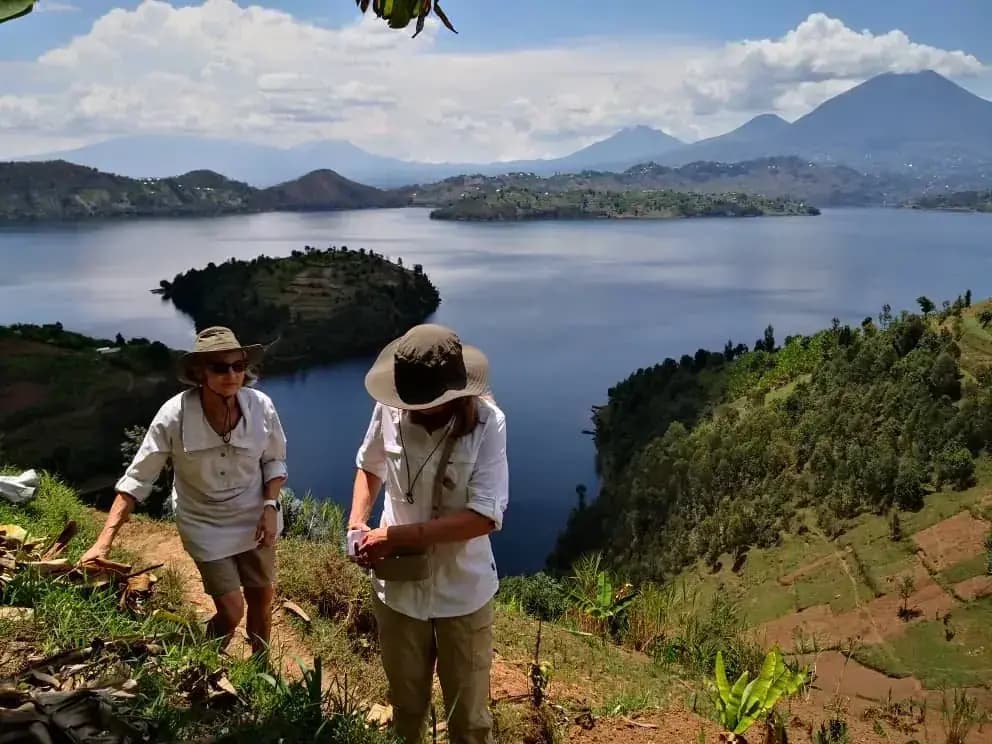 Forested volcanic slopes in northern Rwanda